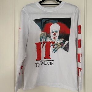 IT Movie White Long Sleeve Shirt
